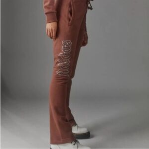 Adidas flare pant with bedazzled rhinestone